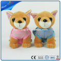 23cm vivid animal toys dog toys Chihuahua dog with dresses for kids